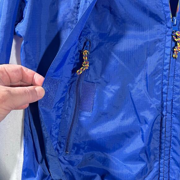 Head Nylon Wind Shell Mens Hooded Full Zip Adjustable Cuffs Waist Rainbow Zipper - Picture 10 of 16